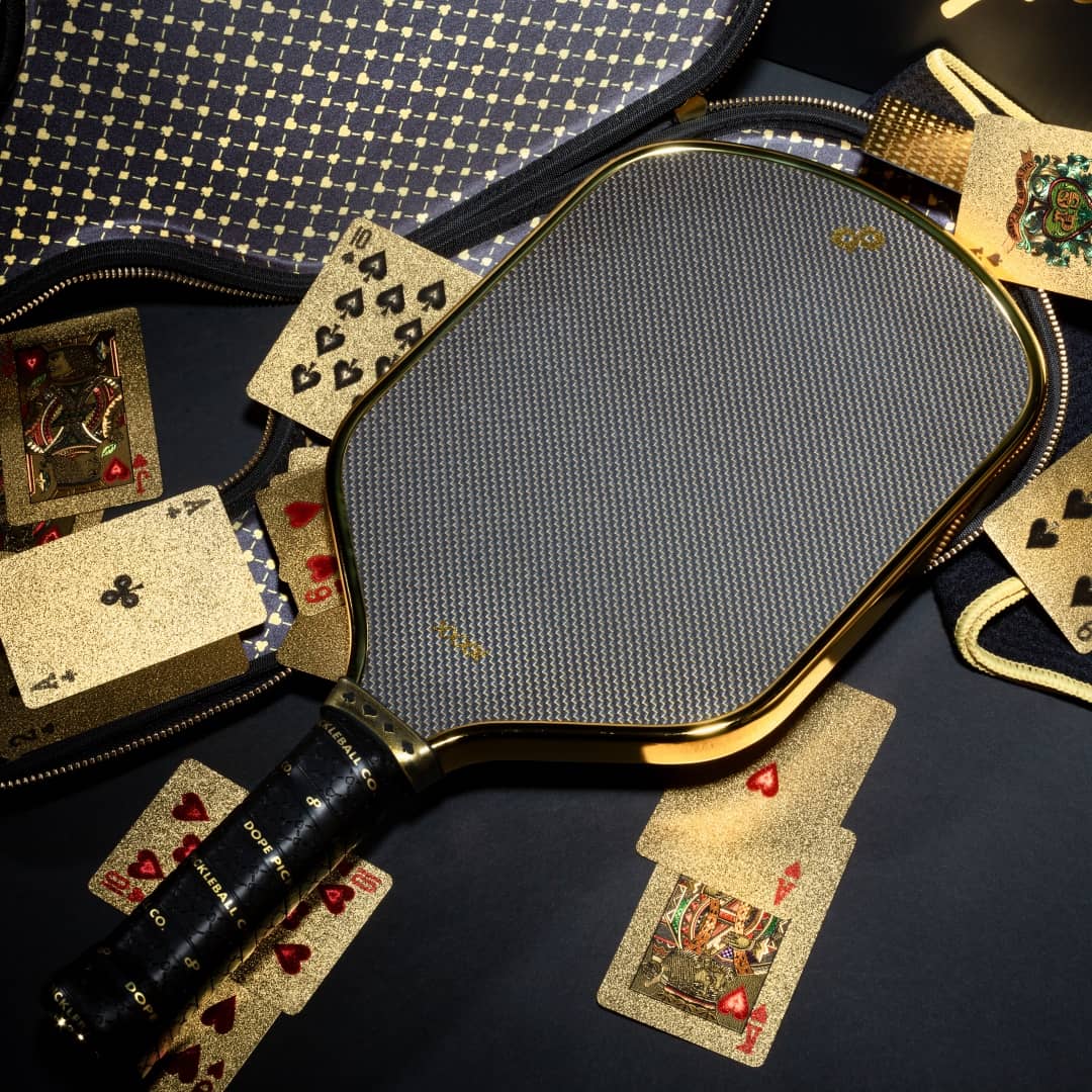 High Roller Pickleball Paddle - The Original Chrome Gold Pickleball Paddle - Image 3